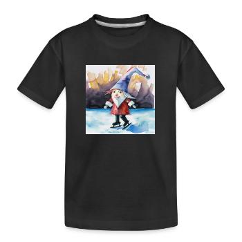 Je suis heureux - T-shirt bio Premium Enfant - noir - Devant