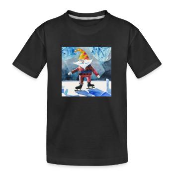 Die Wunder des Winters - Kinder Premium Bio T-Shirt - Schwarz - Vorne