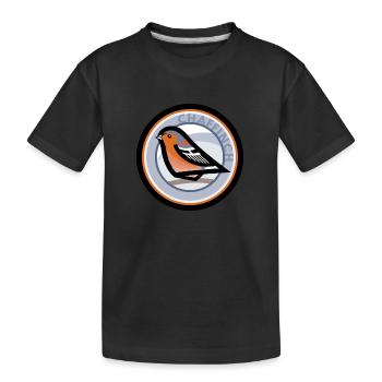 Chaffinch - Kids' Premium Organic T-Shirt - black - Front