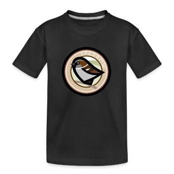 Sparrow - Kids' Premium Organic T-Shirt - black - Front