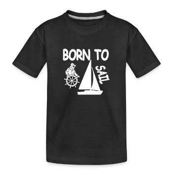 Voile - T-shirt bio Premium Enfant - noir - Devant