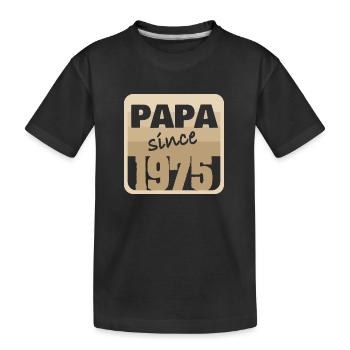 1975 - Kinder Premium Bio T-Shirt - Schwarz - Vorne