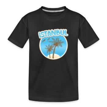 Cadeau pour Istanbul - T-shirt bio Premium Enfant - noir - Devant