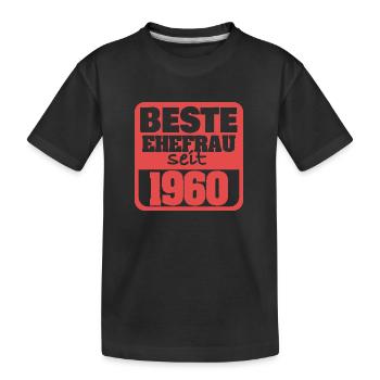 Woman 1960 - Kids' Premium Organic T-Shirt - black - Front