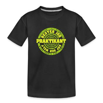 Trainee - Kids' Premium Organic T-Shirt - black - Front