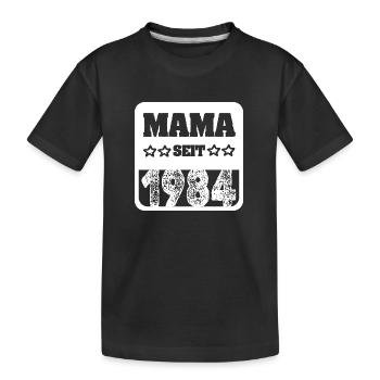 Geburt 1984 - Kinder Premium Bio T-Shirt - Schwarz - Vorne