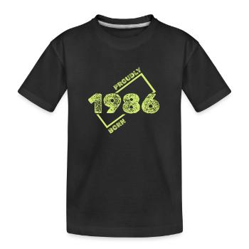 1986 1986 - T-shirt bio Premium Enfant - noir - Devant