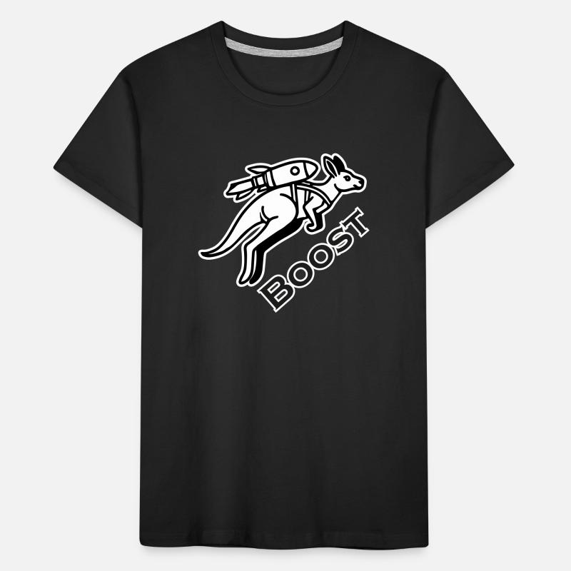 Kangaroo With Jetpack - Boost Design Kids' Premium Organic T-Shirt