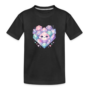Cristaux - T-shirt bio Premium Enfant - noir - Devant