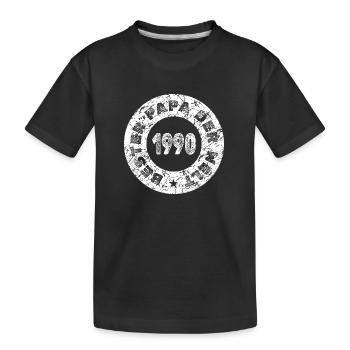 1990 - Kinder Premium Bio T-Shirt - Schwarz - Vorne