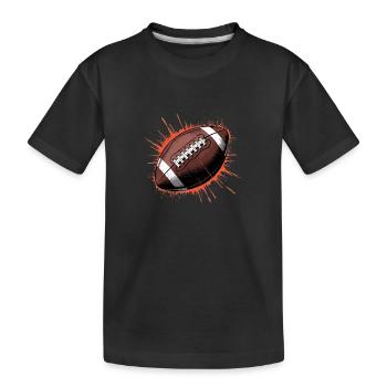 Soccer Ball - Kids' Premium Organic T-Shirt - black - Front