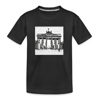Brandenburger Tor - Kinder Premium Bio T-Shirt - Schwarz - Vorne