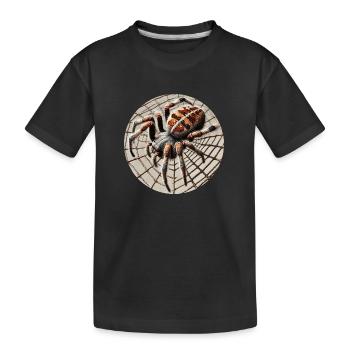 Araignée croisée - T-shirt bio Premium Enfant - noir - Devant