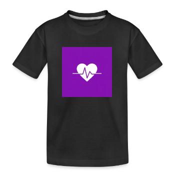 Der Rhythmus des Lebens - Pulsierende Vitalität - Kinder Premium Bio T-Shirt - Schwarz - Vorne