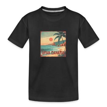 Gran Canaria - Kids' Premium Organic T-Shirt - black - Front