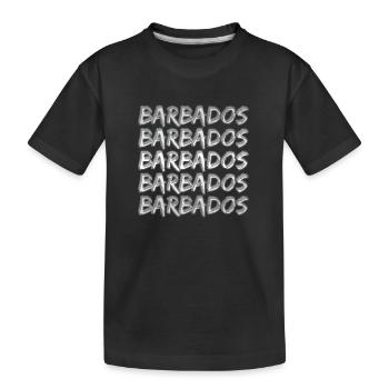 Travel Barbados - Kids' Premium Organic T-Shirt - black - Front