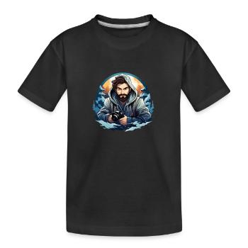 Master the Frame: Ausbildung zum visuellen Geschichtenerzähler - Kinder Premium Bio T-Shirt - Schwarz - Vorne