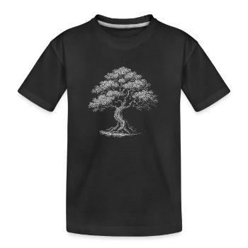 Bonsai - Kinder Premium Bio T-Shirt - Schwarz - Vorne