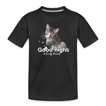 Chemise de sommeil bonne nuit bonne nuit - T-shirt bio Premium Enfant - noir - Devant