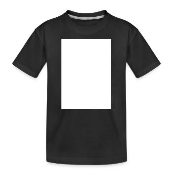 Rechteck Vektor Viereck vertikal hochkant - Kinder Premium Bio T-Shirt - Schwarz - Vorne