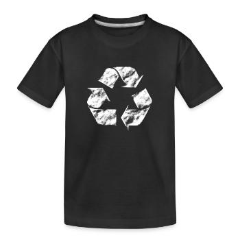 recycling arrow used - Kinder Premium Bio T-Shirt - Schwarz - Vorne