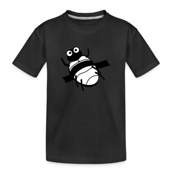 bug fixing kaefer feature tixo - Kinder Premium Bio T-Shirt - Schwarz - Vorne