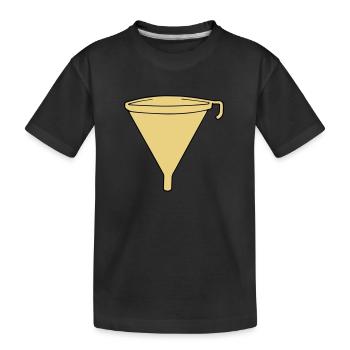 funell - Kids' Premium Organic T-Shirt - black - Front