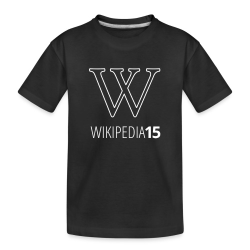 W, rak, svart - Ekologisk premium-T-shirt barn