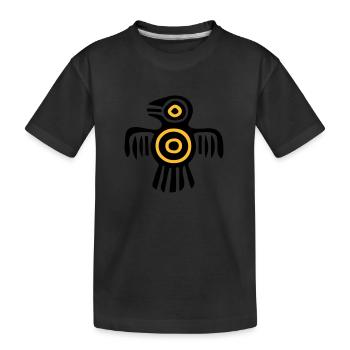 oiseau de culture indienne - T-shirt bio Premium Enfant - noir - Devant