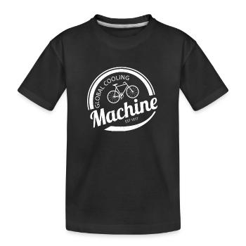 Global Cooling Machine - Kids' Premium Organic T-Shirt - black - Front