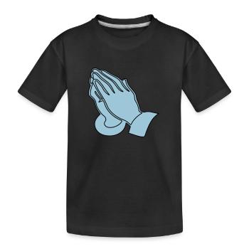 Christianity Collection - Kids' Premium Organic T-Shirt - black - Front