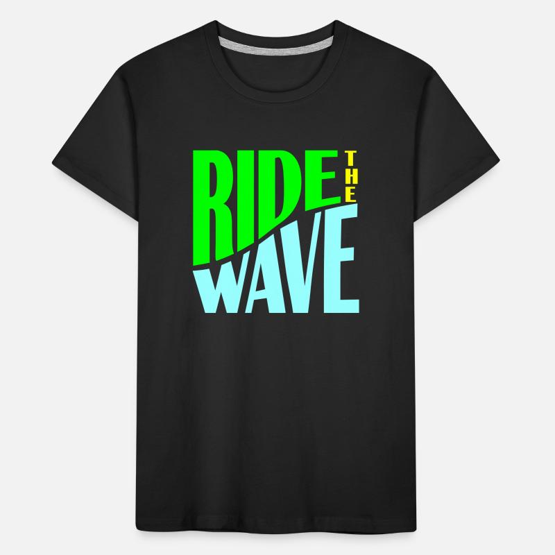 Ride the Wave plotter Kinder Premium Bio T-Shirt