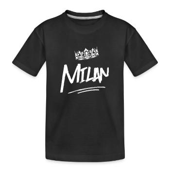 Kite - Kids' Premium Organic T-Shirt - black - Front