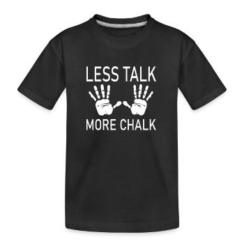climbing - Kinder Premium Bio T-Shirt - Schwarz - Vorne