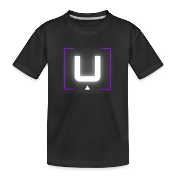 Lettre « U » - T-shirt bio Premium Enfant - noir - Devant
