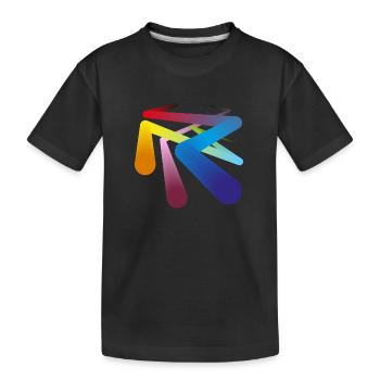 Pipelines de couleurs - T-shirt bio Premium Enfant - noir - Devant