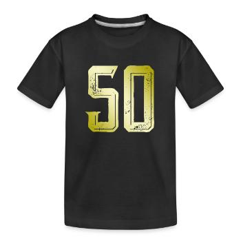 Symbole de 50 chiffres - T-shirt bio Premium Enfant - noir - Devant