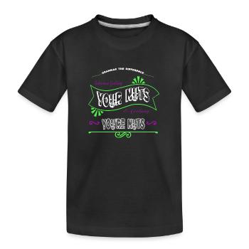 blagues écriture créative blogger cool génial - T-shirt bio Premium Enfant - noir - Devant