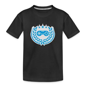 Contrôleur Retro Stars Laurel Wreath - T-shirt bio Premium Enfant - noir - Devant