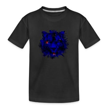 Neuseeland - Kinder Premium Bio T-Shirt - Schwarz - Vorne