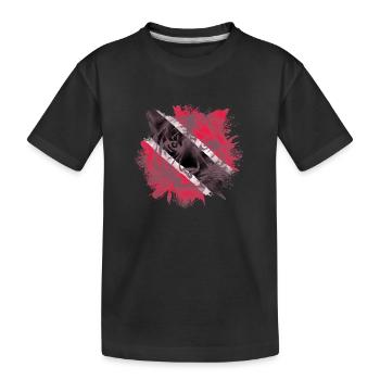 Trinité-et-Tobago - T-shirt bio Premium Enfant - noir - Devant