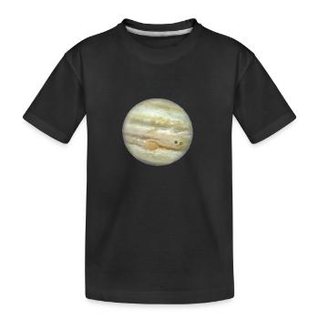 Planet Jupiter - Kinder Premium Bio T-Shirt - Schwarz - Vorne