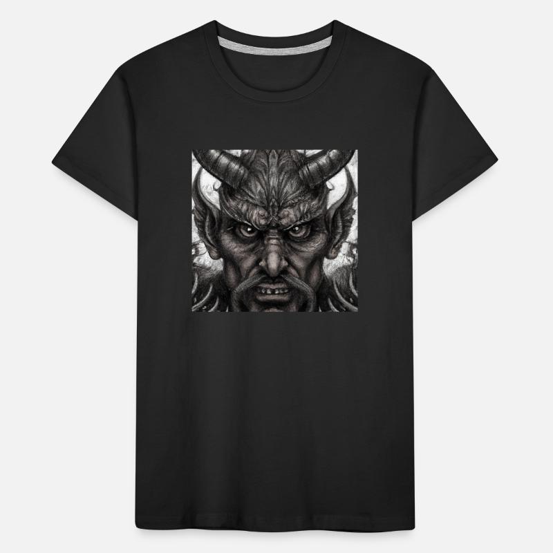 Devil Face Kids' Premium Organic T-Shirt
