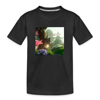 Magical forest - Kids' Premium Organic T-Shirt - black - Front