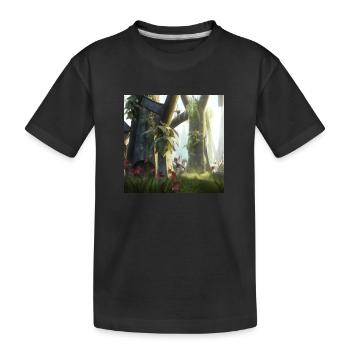 Forêt magique - T-shirt bio Premium Enfant - noir - Devant