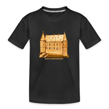 Konradsheim Schloss Burg Erftstadt Nordrhein-Westf - Kinder Premium Bio T-Shirt - Schwarz - Vorne