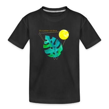 C’est l’été là-bas - T-shirt bio Premium Enfant - noir - Devant