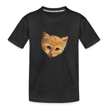 Kitten - Kids' Premium Organic T-Shirt - black - Front