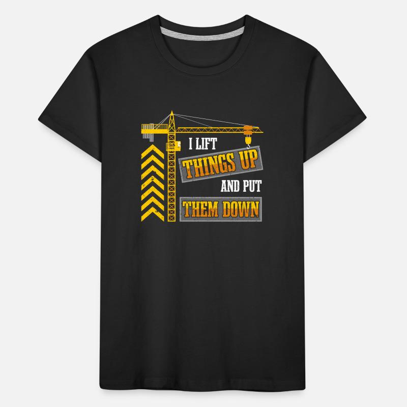 Crane Operator Construction Kids' Premium Organic T-Shirt