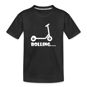 E-Scooter Roller Scooter - T-shirt bio Premium Enfant - noir - Devant